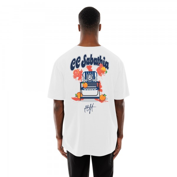 New York Yankees CC Sabathia New Era White 2025 National Baseball Hall of Fame Grapefruit Chair T-Shirt