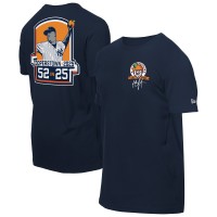 New York Yankees CC Sabathia New Era Navy 2025 National Baseball Hall of Fame Grapefruit T-Shirt