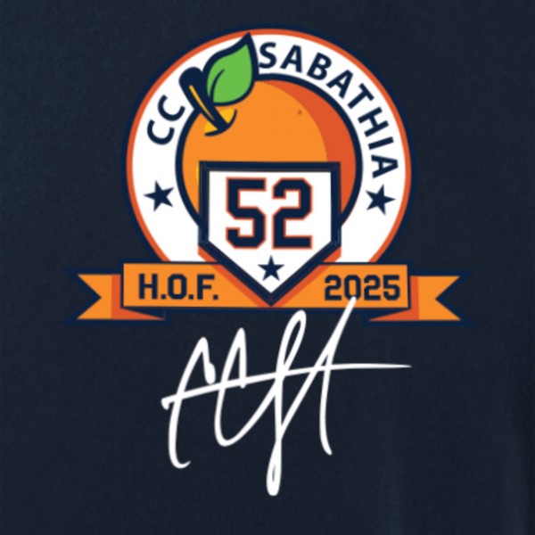 New York Yankees CC Sabathia New Era Navy 2025 National Baseball Hall of Fame Grapefruit T-Shirt