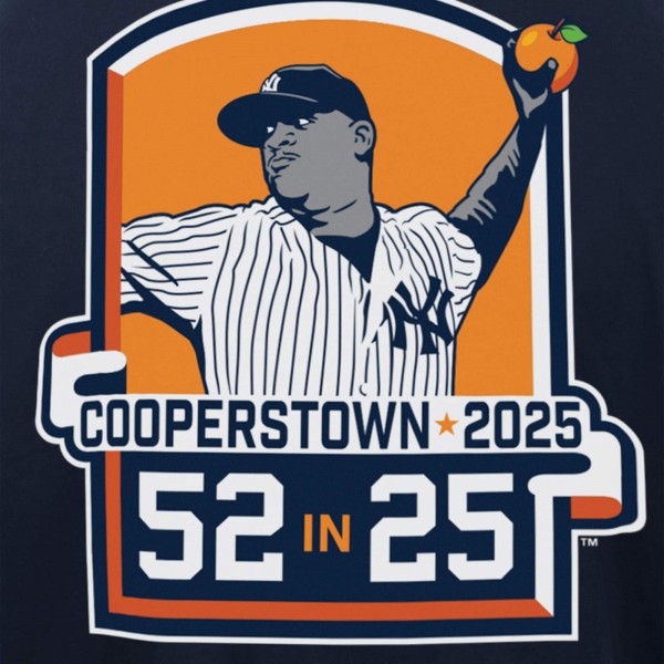 New York Yankees CC Sabathia New Era Navy 2025 National Baseball Hall of Fame Grapefruit T-Shirt