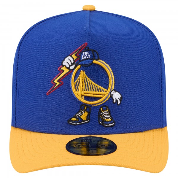 Бейсболка Golden State Warriors New Era Royal Injection Cartoon Logo A-Frame 59FIFTY