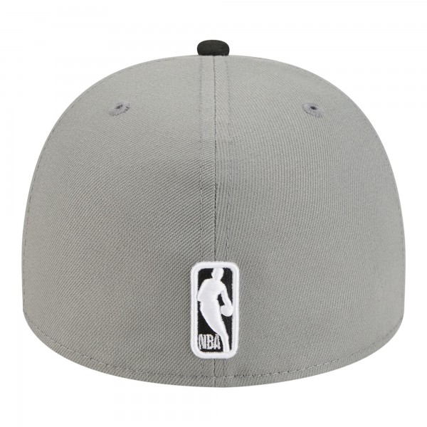 Бейсболка Brooklyn Nets New Era Gray Injection Cartoon Logo A-Frame 59FIFTY