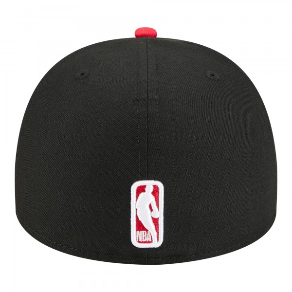 Бейсболка Chicago Bulls New Era Black Injection Cartoon Logo A-Frame 59FIFTY