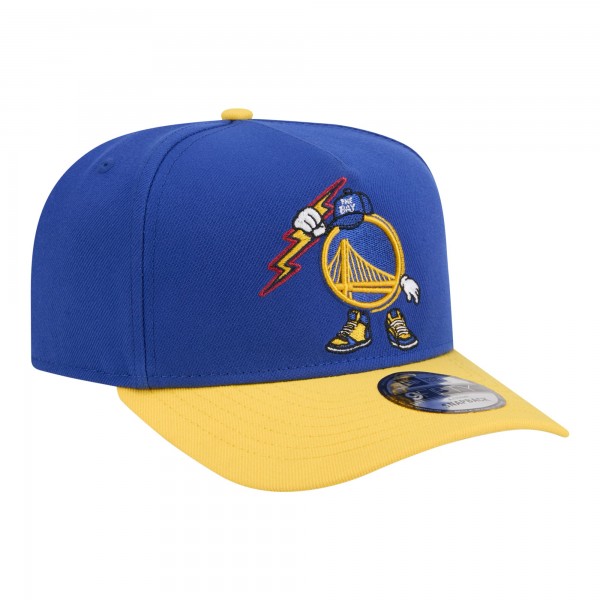 Бейсболка Golden State Warriors New Era Royal Injection Cartoon Logo A-Frame 9FIFTY