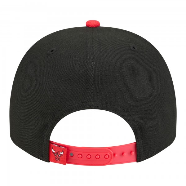 Бейсболка Chicago Bulls New Era Black Injection Cartoon Logo A-Frame 9FIFTY