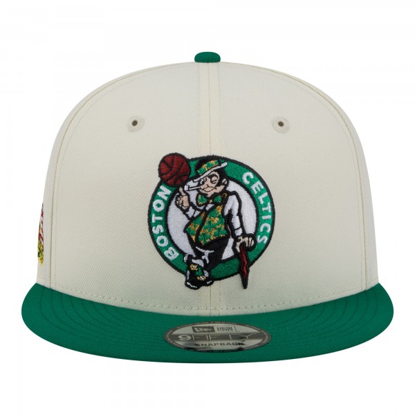 Бейсболка Boston Celtics New Era White Injection Localized 9FIFTY Snapback