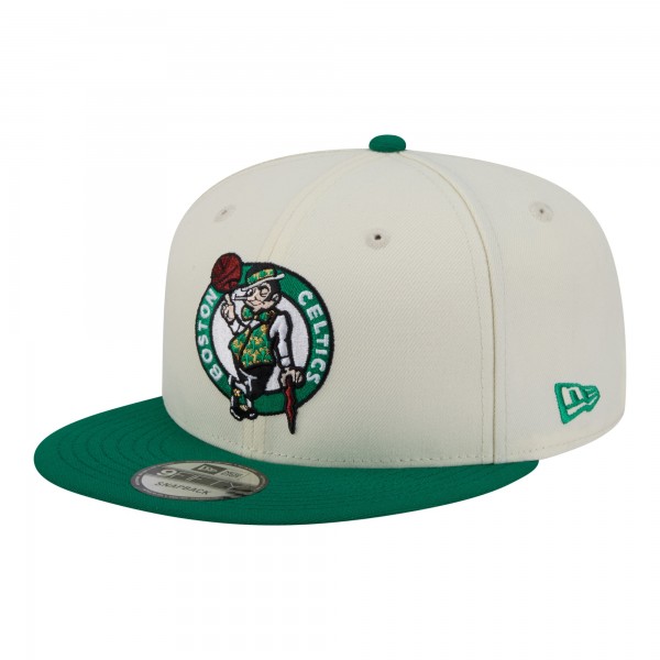 Бейсболка Boston Celtics New Era White Injection Localized 9FIFTY Snapback