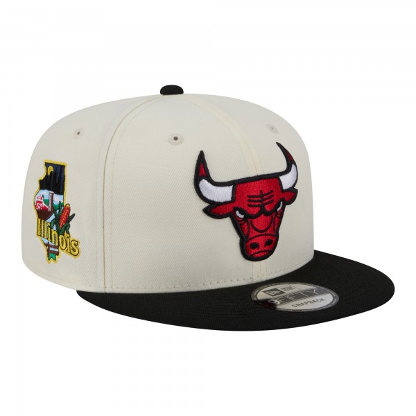 Бейсболка Chicago Bulls New Era Cream Injection Localized 9FIFTY Snapback