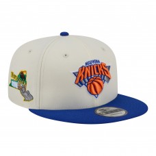Бейсболка New York Knicks New Era White Injection Localized 9FIFTY Snapback