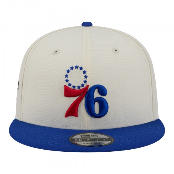 Бейсболка Philadelphia 76ers New Era White Injection Localized 9FIFTY Snapback