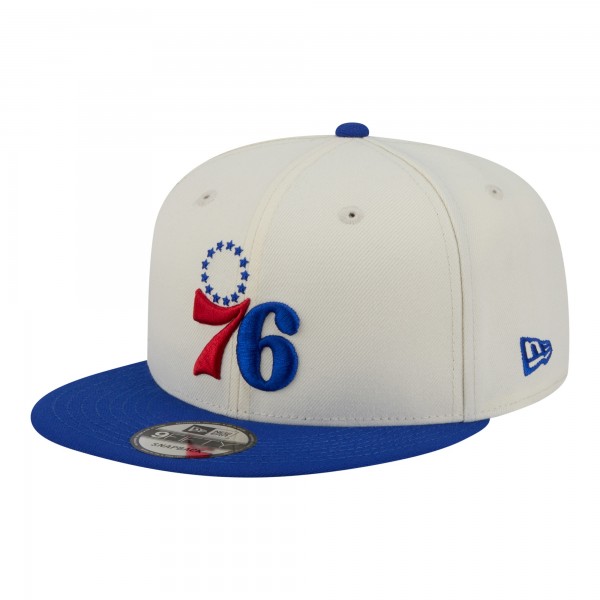 Бейсболка Philadelphia 76ers New Era White Injection Localized 9FIFTY Snapback