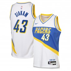 Подростковая Indiana Pacers Pascal Siakam Nike White 2025/26 City Edition Swingman Jersey