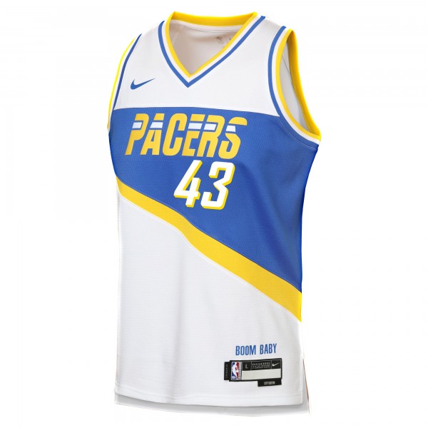 Подростковая Indiana Pacers Pascal Siakam Nike White 2025/26 City Edition Swingman Jersey