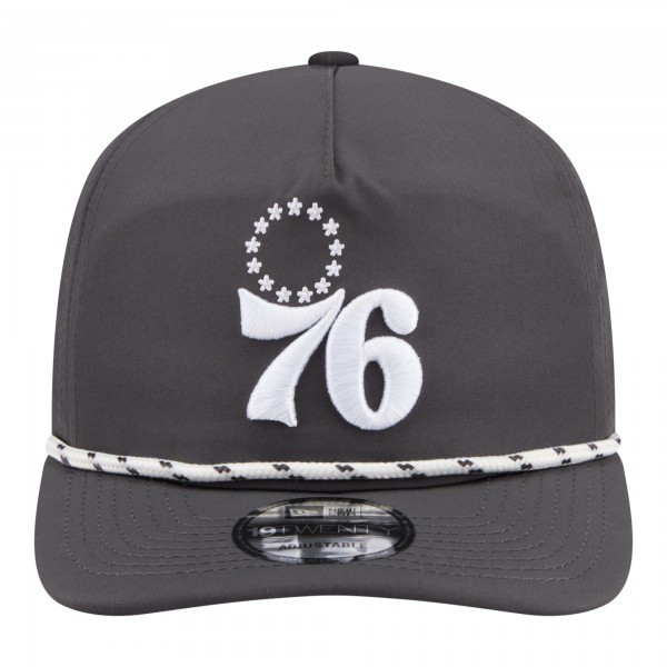 Бейсболка Philadelphia 76ers New Era Graphite Tonal Rope 19TWENTY
