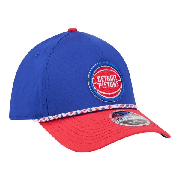 Бейсболка Detroit Pistons New Era Blue/Red Rope Two-Tone M-Crown A-Frame 39THIRTY