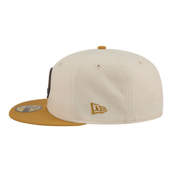 Бейсболка Golden State Warriors New Era Cream/Tan Two-Tone Color Pack 59FIFTY