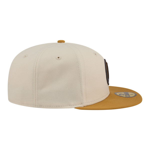 Бейсболка Golden State Warriors New Era Cream/Tan Two-Tone Color Pack 59FIFTY