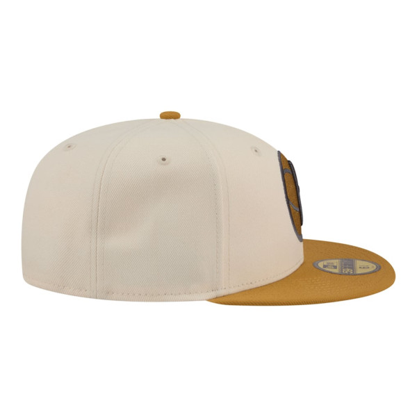 Бейсболка Brooklyn Nets New Era Cream/Tan Two-Tone Color Pack 59FIFTY