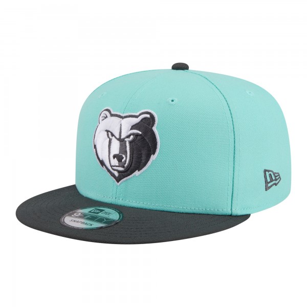 Бейсболка Memphis Grizzlies New Era Turquoise/Charcoal Color Pack Two-Tone 9FIFTY Snapback