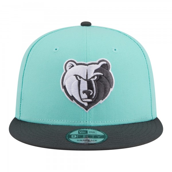 Бейсболка Memphis Grizzlies New Era Turquoise/Charcoal Color Pack Two-Tone 9FIFTY Snapback