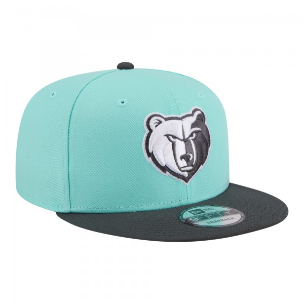 Бейсболка Memphis Grizzlies New Era Turquoise/Charcoal Color Pack Two-Tone 9FIFTY Snapback