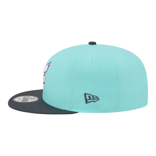 Бейсболка Charlotte Hornets New Era Turquoise/Charcoal Color Pack Two-Tone 9FIFTY