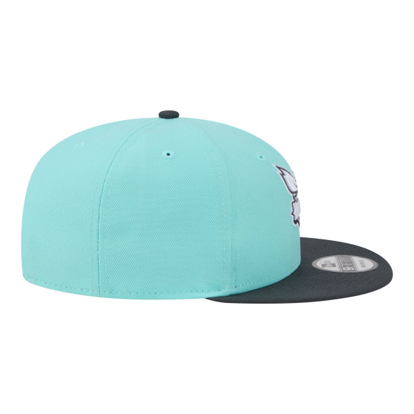 Бейсболка Charlotte Hornets New Era Turquoise/Charcoal Color Pack Two-Tone 9FIFTY