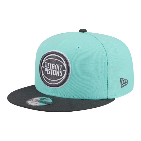 Бейсболка Detroit Pistons New Era Turquoise/Charcoal Color Pack Two-Tone 9FIFTY Snapback