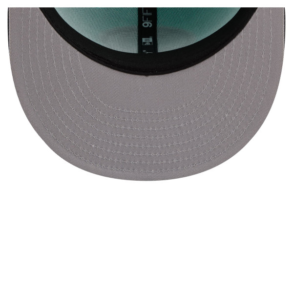 Бейсболка Detroit Pistons New Era Turquoise/Charcoal Color Pack Two-Tone 9FIFTY Snapback