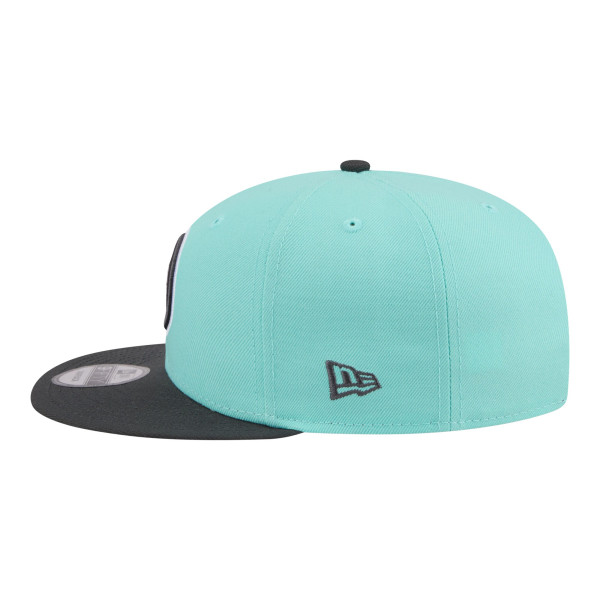 Бейсболка Detroit Pistons New Era Turquoise/Charcoal Color Pack Two-Tone 9FIFTY Snapback