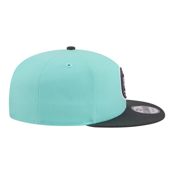 Бейсболка Detroit Pistons New Era Turquoise/Charcoal Color Pack Two-Tone 9FIFTY Snapback