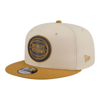 Бейсболка Detroit Pistons New Era Cream/Tan Two-Tone Color Pack 9FIFTY Snapback