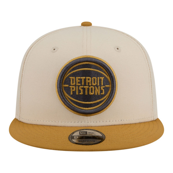 Бейсболка Detroit Pistons New Era Cream/Tan Two-Tone Color Pack 9FIFTY Snapback