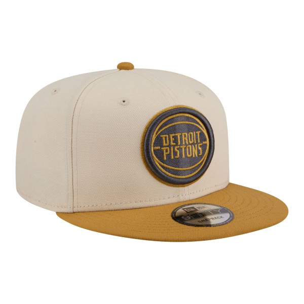 Бейсболка Detroit Pistons New Era Cream/Tan Two-Tone Color Pack 9FIFTY Snapback