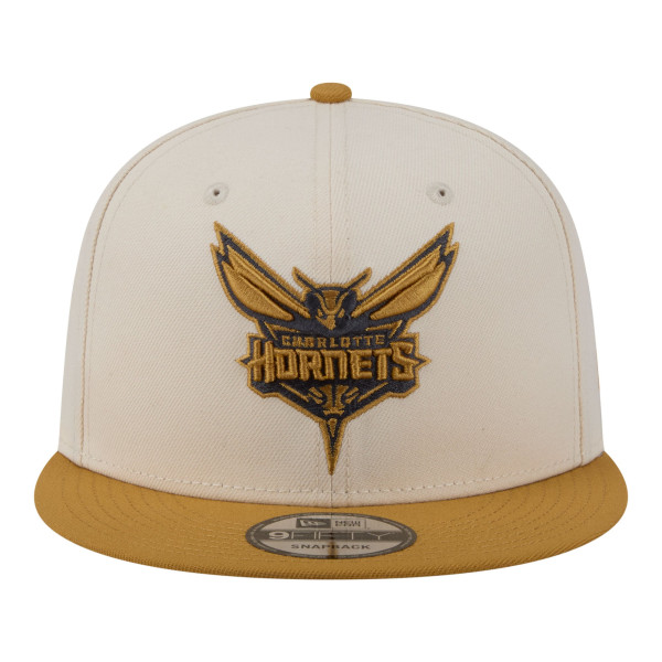 Бейсболка Charlotte Hornets New Era Cream/Tan Two-Tone Color Pack 9FIFTY