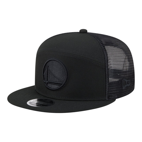 Бейсболка Golden State Warriors New Era Black Block Split Panel 9FIFTY