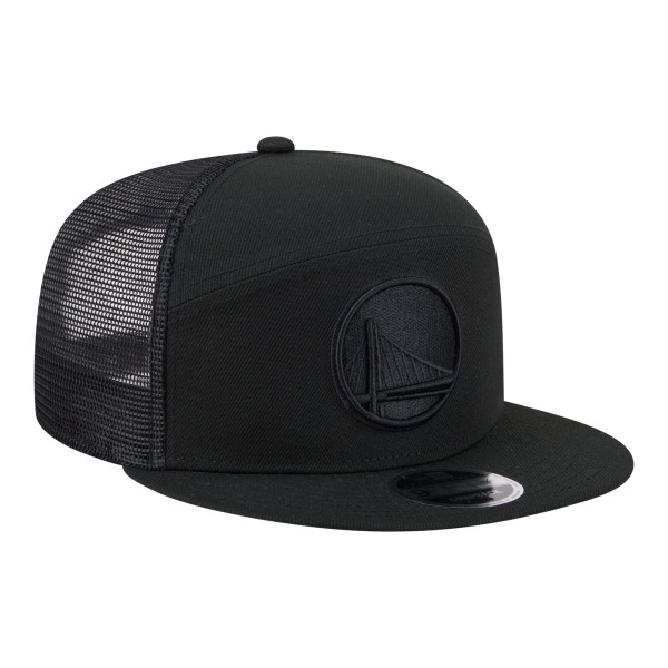 Бейсболка Golden State Warriors New Era Black Block Split Panel 9FIFTY