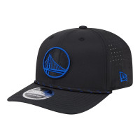 Бейсболка Golden State Warriors New Era Black Sport Rope Vented Stretch-Snap 9SEVENTY