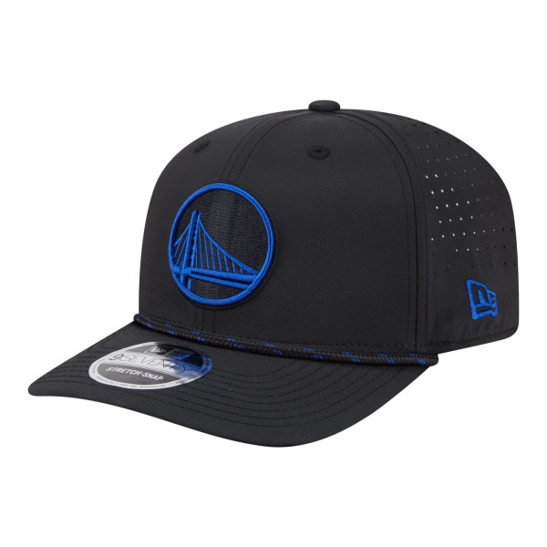 Бейсболка Golden State Warriors New Era Black Sport Rope Vented Stretch-Snap 9SEVENTY