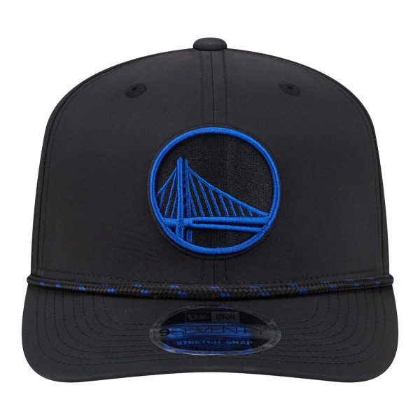 Бейсболка Golden State Warriors New Era Black Sport Rope Vented Stretch-Snap 9SEVENTY
