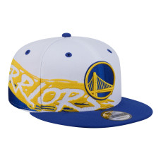 Детская бейсболка Golden State Warriors New Era White/Royal Swept 9FIFTY