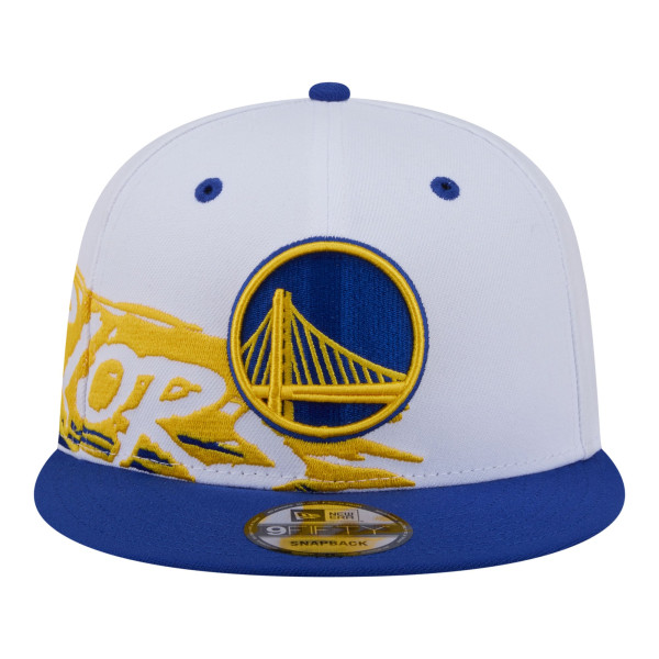 Детская бейсболка Golden State Warriors New Era White/Royal Swept 9FIFTY