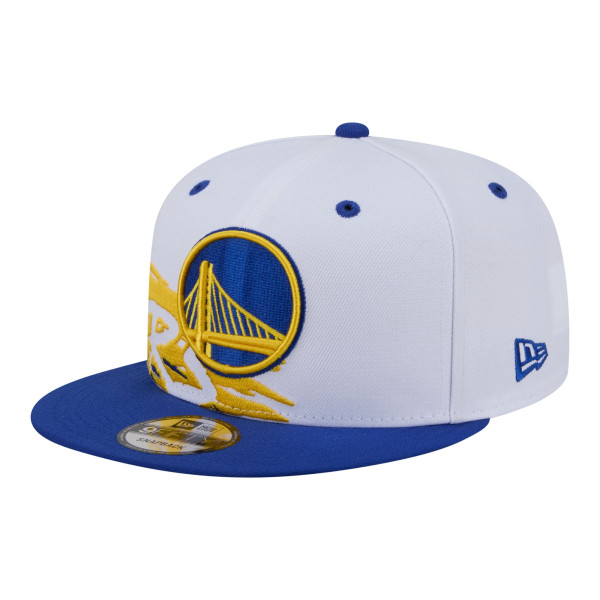 Детская бейсболка Golden State Warriors New Era White/Royal Swept 9FIFTY