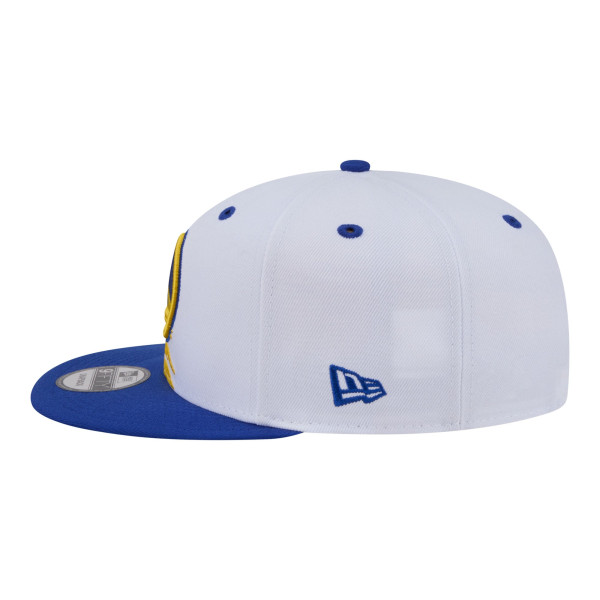 Детская бейсболка Golden State Warriors New Era White/Royal Swept 9FIFTY