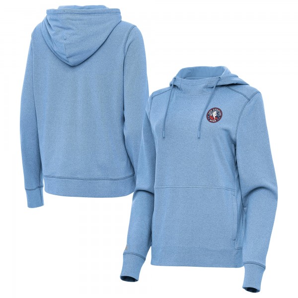 Женская Antigua Heather Powder Blue 2026 NBA All-Star Game Justice Pullover Hoodie