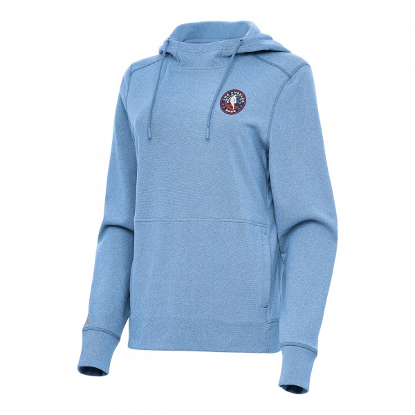 Женская Antigua Heather Powder Blue 2026 NBA All-Star Game Justice Pullover Hoodie