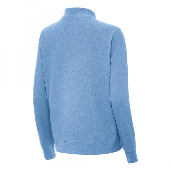 Женская Antigua Heather Powder Blue 2026 NBA All-Star Game Crush Quarter-Zip Pullover