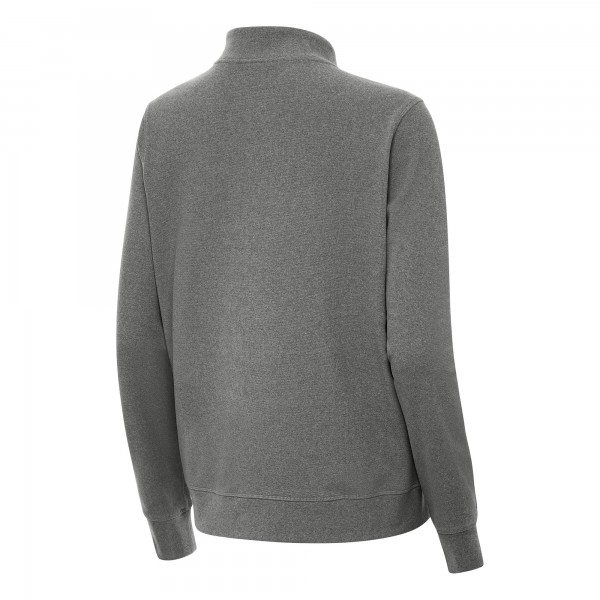 Женская Antigua Heather Black 2026 NBA All-Star Game Crush Quarter-Zip Pullover