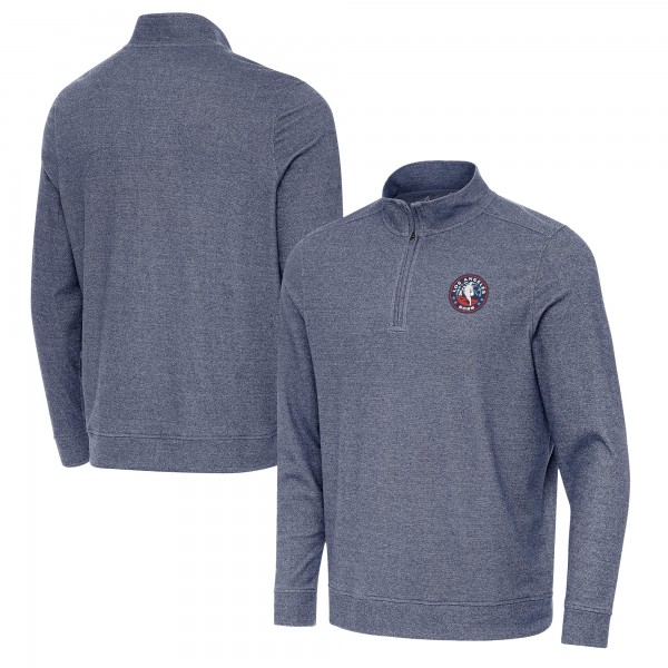 Antigua Heather Navy 2026 NBA All-Star Game Subtle Quarter-Zip Pullover