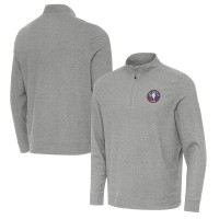 Antigua Heather Gray 2026 NBA All-Star Game Subtle Quarter-Zip Pullover
